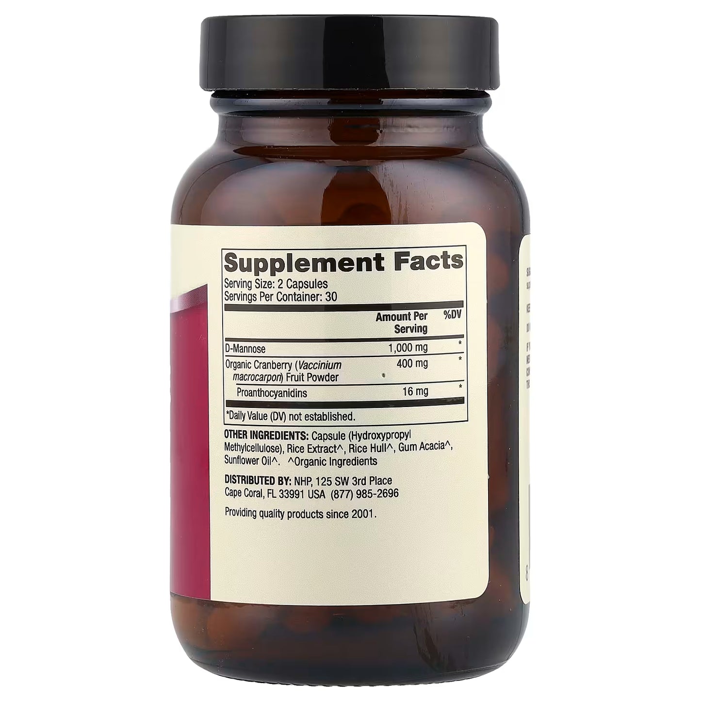 D-Mannose and Cranberry Extract 60 CAPS