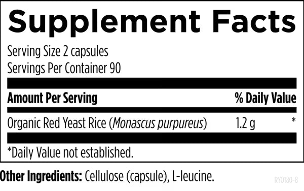 Red Yeast Rice DFH 180 CAPS