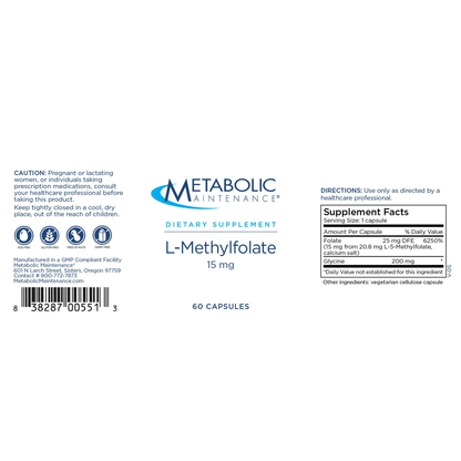 Methylfolate 15mg 30 CAPS