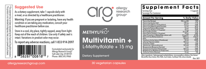 Multi + 15mg Methyl Folate Metabolic 30 CAPS