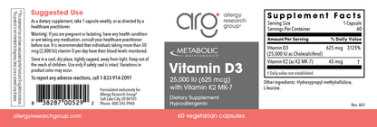 Vitamin D3 25k K2 60 CAPS