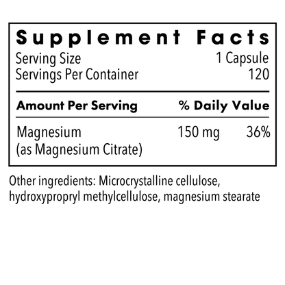 Magnesium Citrate MM 120 CAPS