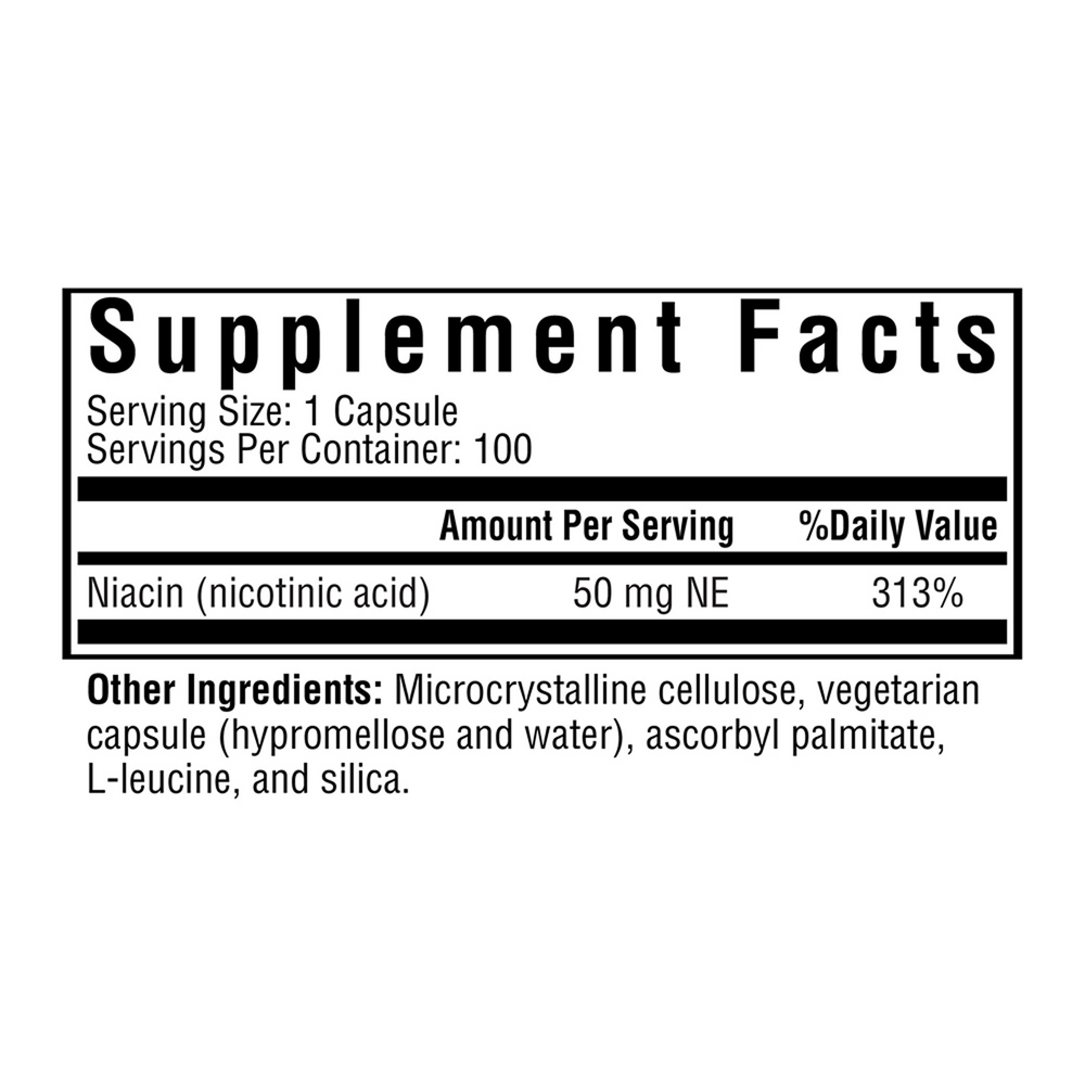 Niacin 50mg 100 CAPS