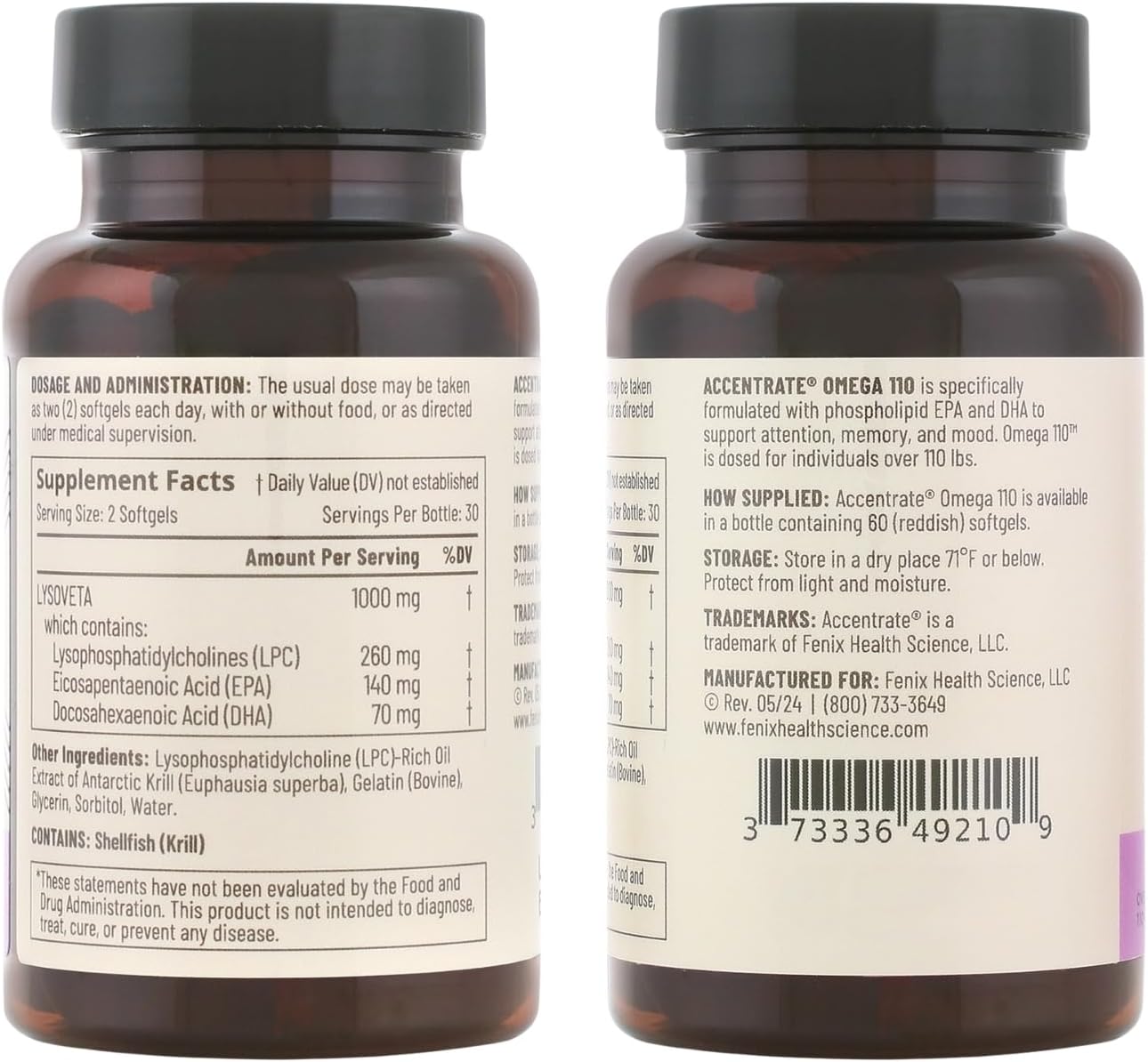 Omega 110 60 gels