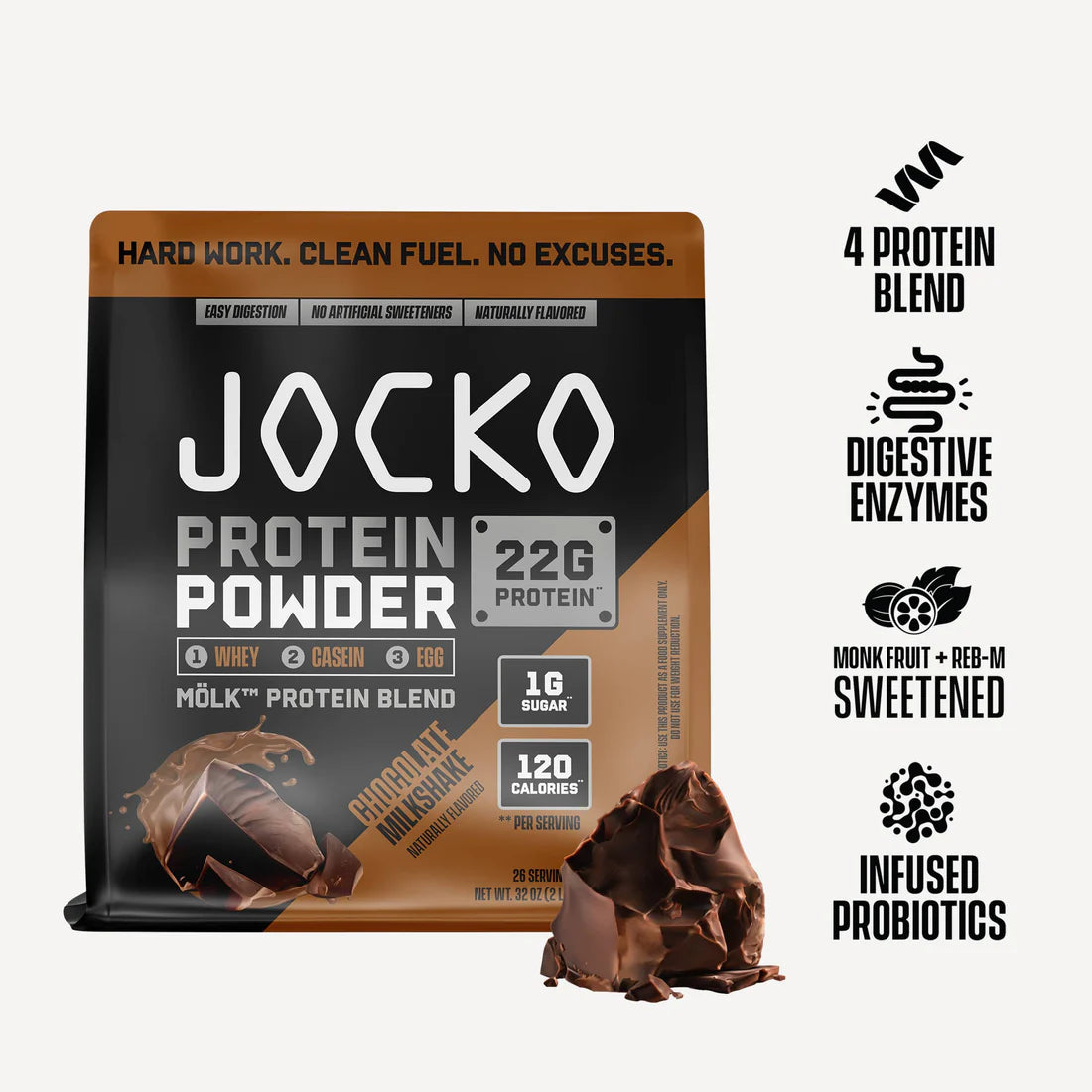 JOCKO CHOCOLATE PROTEIN 28 SRVG
