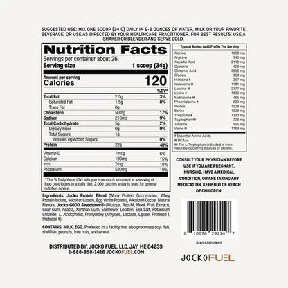 JOCKO CHOCOLATE PROTEIN 28 SRVG