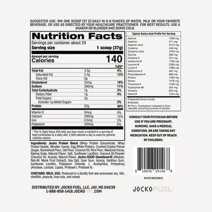 JOCKO COOKIES & CREAM PROTEIN 31 SRVG