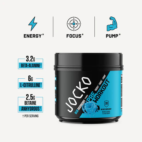 Jocko Pre Blue Raspberry 30 SRVG