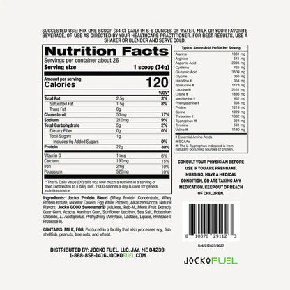 JOCKO MINT CHOCOLATE PROTEIN 31 SRVG