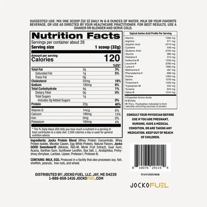 JOCKO VANILLA PROTEIN 28 SRVG