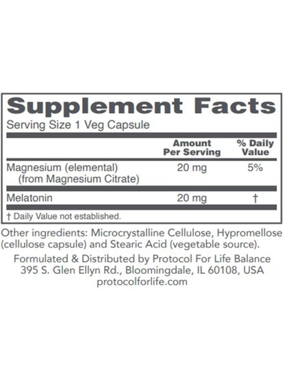 Melatonin 20mg Protocol 90 CAPS