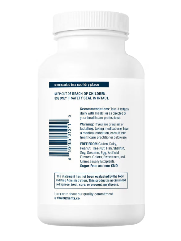 Flax Oil Vital Nutrients 100 GELS