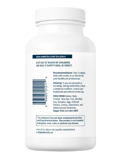 Flax Oil Vital Nutrients 100 GELS