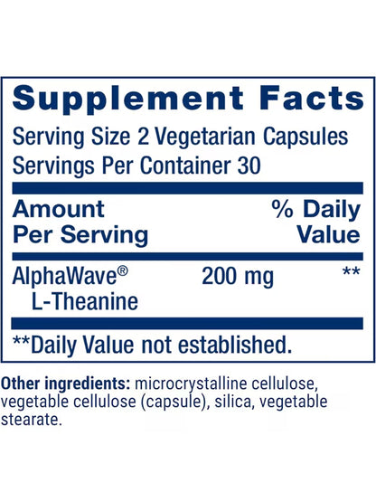 L-Theanine 100mg Metabolic 60 CAPS