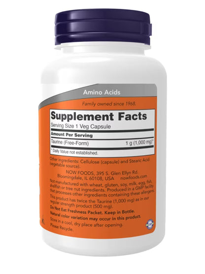 Now Taurine 1000 mg 100 CAPS