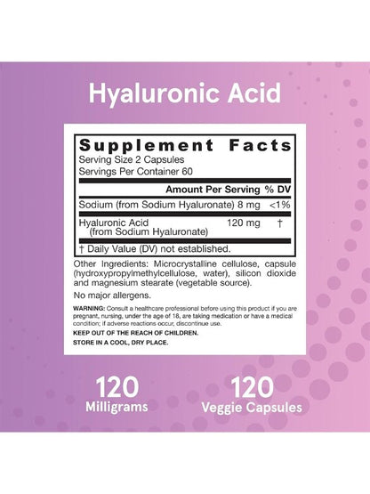 Hyaluronic Acid 120 CAPS
