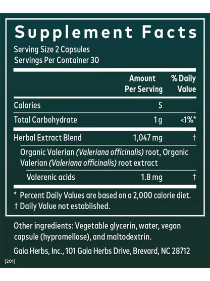 Gaia Valerian Root 60 CAPS