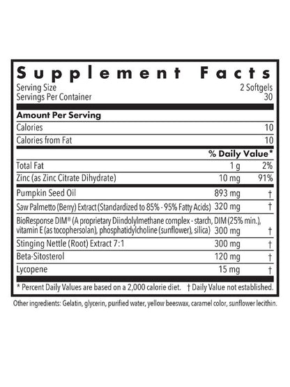 DIM Palmetto Prostate Formula 60 GELS