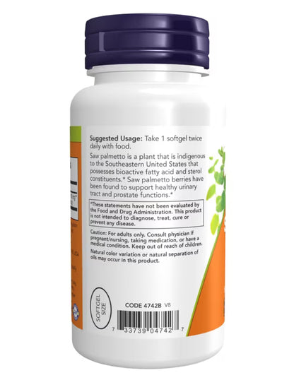 NOW Saw Palmetto 160 mg 120 GELS