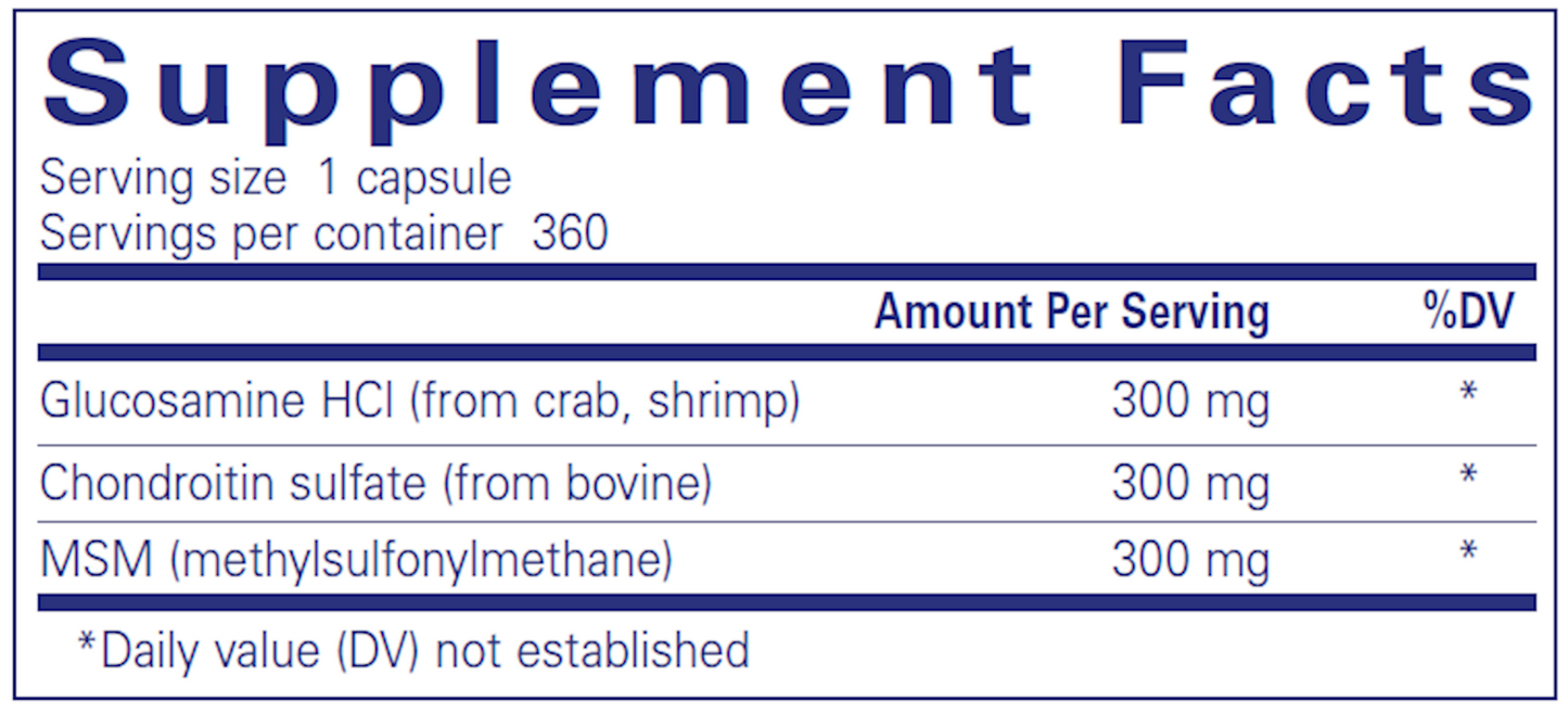 Glucosamine Chondroitin w/ MSM 360 CAPS
