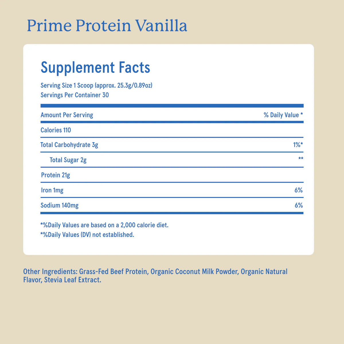 Equip Vanilla Protein 30srvg